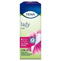 TENA LADY SLIM ULTRA MINI Wkładki anatomiczne specjalistyczne 14 sztuk