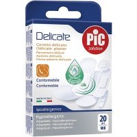 PIC SOLUTION DELICATE plaster antybakteryjny MIX 20 sztuk