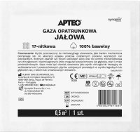 APTEO CARE Gaza opatrunkowa jałowa 0,5 m2, 1 sztuk