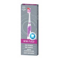 White Way WW-Pulsar Soniczna szczoteczka do zębów na baterie Fioletowa, 1 szt.