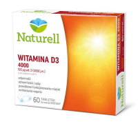 NATURELL WITAMINA D3 4000 60 tabletek do ssania