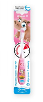 DR SCOTT Szczoteczka do zębów dla dzieci z minutnikiem MIGAJĄCA RÓŻOWA