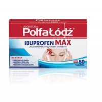 IBUPROFEN MAX 50 tabletek powlekanych POLFA ŁÓDŹ