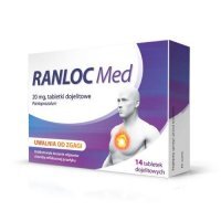 Ranloc Med 20mg na zgagę i kwaśne odbijanie, 14 tabletek