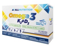 ALLNUTRITION Omega 3  K2 MK7 z natto + D3 2000 j.m. 30 kapsułek
