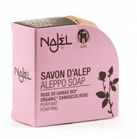 NAJEL MYDŁO SYRYJSKIE Z ALEPPO z różą damasceńską Bio 100 g