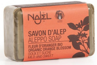 NAJEL MYDŁO SYRYJSKIE Z ALEPPO z wodą z kwiatów pomarańczy Bio 100g