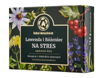 LAWENDA I RÓŻENIEC na stres 30 kapsułek wegetariańskich HERBAL MONASTERIUM