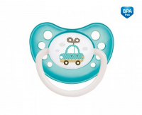 CANPOL Smoczek uspokajający silikonowy anatomiczny TOYS 6-18 miesiąca TURKUSOWY 1 sztuk 23/257