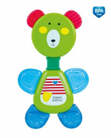 CANPOL Grzechotka z gryzakiem wodnym MIŚ NIEBIESKI 56/139