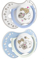 LOVI dynamiczny smoczek uspokajający NIGHT&DAY 6-18 miesiąca OWIECZKA 2 sztuki 22/811 boy