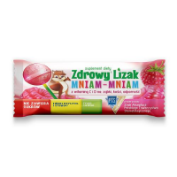 Zdrowy Lizak MNIAM-MNIAM malina kształt kulki, 1 szt.