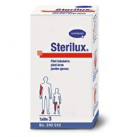 STERILUX Kompresy gazowe JAŁOWE  8-warstw 17-nitkowe  7,5cm x 7,5cm  3 sztuki HARTMANN