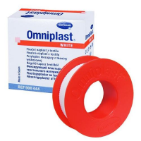 OMNIPLAST WHITE przylepiec tkaninowy w kolorze białym 5 cm x 5 m