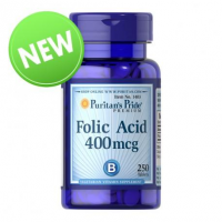 PURITAN'S PRIDE Kwas Foliowy 400ug 250 tabletek