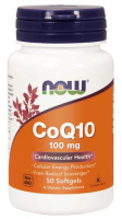 NOW FOODS CoQ10 KOENZYM Q10 100mg + witamina E 50 kapsułek