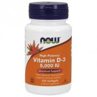 NOW FOODS Witamina D3 HIGH POTENCY 5000IU 120 kapsułek