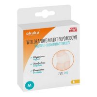 AKUKU Majtki siateczkowe dla kobiet poporodowe wielokrotnego użytku rozmiar M 2 sztuki (A0233)