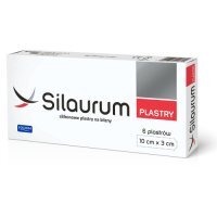 SILAURUM silikonowe plastry na blizny 3cm x 10cm  6 sztuk