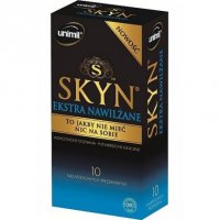 UNIMIL SKYN EXTRA NAWILŻANE Prezerwatywy 10 sztuk