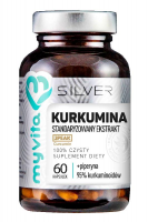 MYVITA SILVER Kurkumina 95% + Piperyna  60 kapsułek