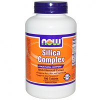 NOW FOODS SILICA COMPLEX krzem Włosy Skóra Paznokcie 500 mg 180 tabletek