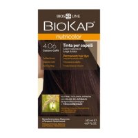 BIOKAP Nutricolor 4.06 Kawowy Brąz 140 ml