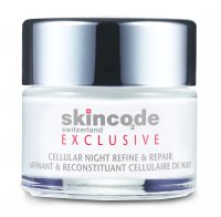 SKINCODE EXCLUSIVE CELLULAR Odbudowujący krem na noc regenerujący komórki skóry 50 ml + serum 3 ml