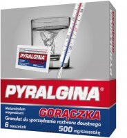 PYRALGINA GORĄCZKA 6 saszetek do sporządzania roztworu