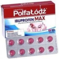 IBUPROFEN MAX 10 tabletek powlekanych POLFA ŁÓDŹ