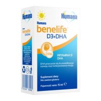 HUMANA BENELIFE D3+DHA płyn 15 ml