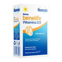 HUMANA BENELIFE Witamina D3 płyn 400 j.m. 5 ml