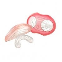 TOMMEE TIPPEE CLOSER TO NATURE STAGE 1 gryzak na pierwsze ząbki 3m+ RÓŻOWY 2 sztuki