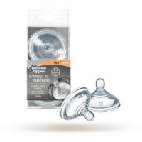 TOMMEE TIPPEE CTN smoczek silikonowy 6m+ ANTYKOLKOLWY o szybkim przepływie 2 sztuki (2245)