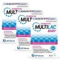 3 x MULTILAC BABY SYNBIOTYK Krople 5 ml