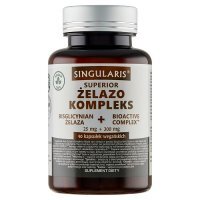 SINGULARIS SUPERIOR ŻELAZO Kompleks + bioactive complex 90 kapsułek