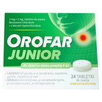 OROFAR JUNIOR 24 tabletki do ssania
