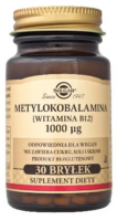 SOLGAR METYLOKOBALAMINA Witamina B12 1000 mcg  30 bryłek