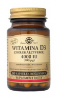 SOLGAR WITAMINA D3 4000 IU (100ug) 60 kapsułek