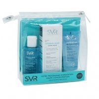 SVR HYDRALIANE RICHE Krem do skóry suchej 40 ml + SVR PHYSIOPURE żel 50 ml + SVR ESSENCE płyn 75 ml