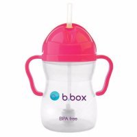 B.BOX bidon z rurką RÓŻOWY 6 miesięcy+ NEW 240 ml (5025)
