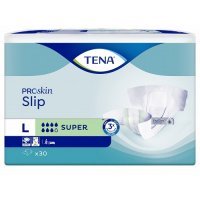 TENA SLIP PROSKIN SUPER pieluchomajtki 30 sztuk LARGE