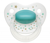 BIBI SWISS HAPPINESS smoczek ORTODONTYCZNY uspokajający 6-16 miesiąca (1sztuka) GWIAZDKA