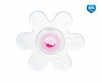 CANPOL Gryzak z grzechotką silikonowy GWIAZDA 56/143 RÓŻOWY