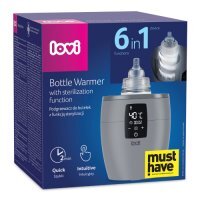 LOVI Podgrzewacz do butelek 4w1 SZARY 77/051