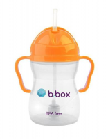 B.BOX bidon z rurką NEON POMARAŃCZOWY 6 miesięcy NEW + 240 ml