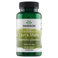 SWANSON FULL SPECTRUM LION'S MANE Soplówka jeżowata 60 kapsułek