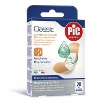 PIC SOLUTION CLASSIC MEDIUM plaster antybakteryjny 19 x 72mm 20 sztuk