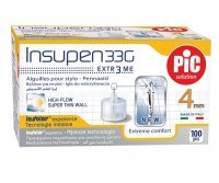 PIC SOLUTION INSUPEN Igły do penów insulinowych 33G 0,20 x 4 mm 100 sztuk