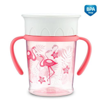 CANPOL BABIES Kubek 360 JUNGLE koral 270 ml 56/504